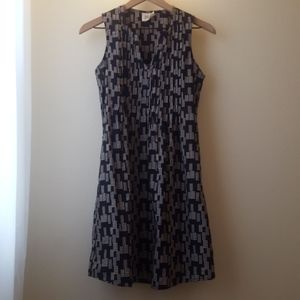 Mata Traders Dotted Black & White Shift Dress